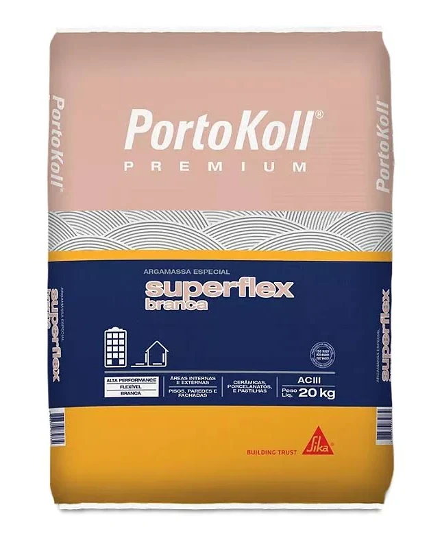 Argamassa SuperFlex ACIII - Branca 20kg Portokoll