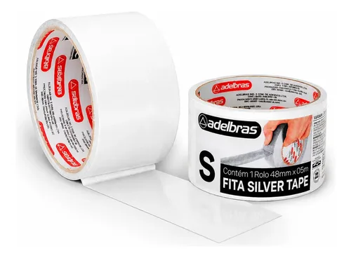 FITA ADESIVA SILVERT. ADELBRAS 48X05M BCA