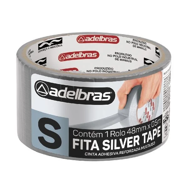 FITA ADESIVA SILVERT. ADELBRAS 48X05M CZ