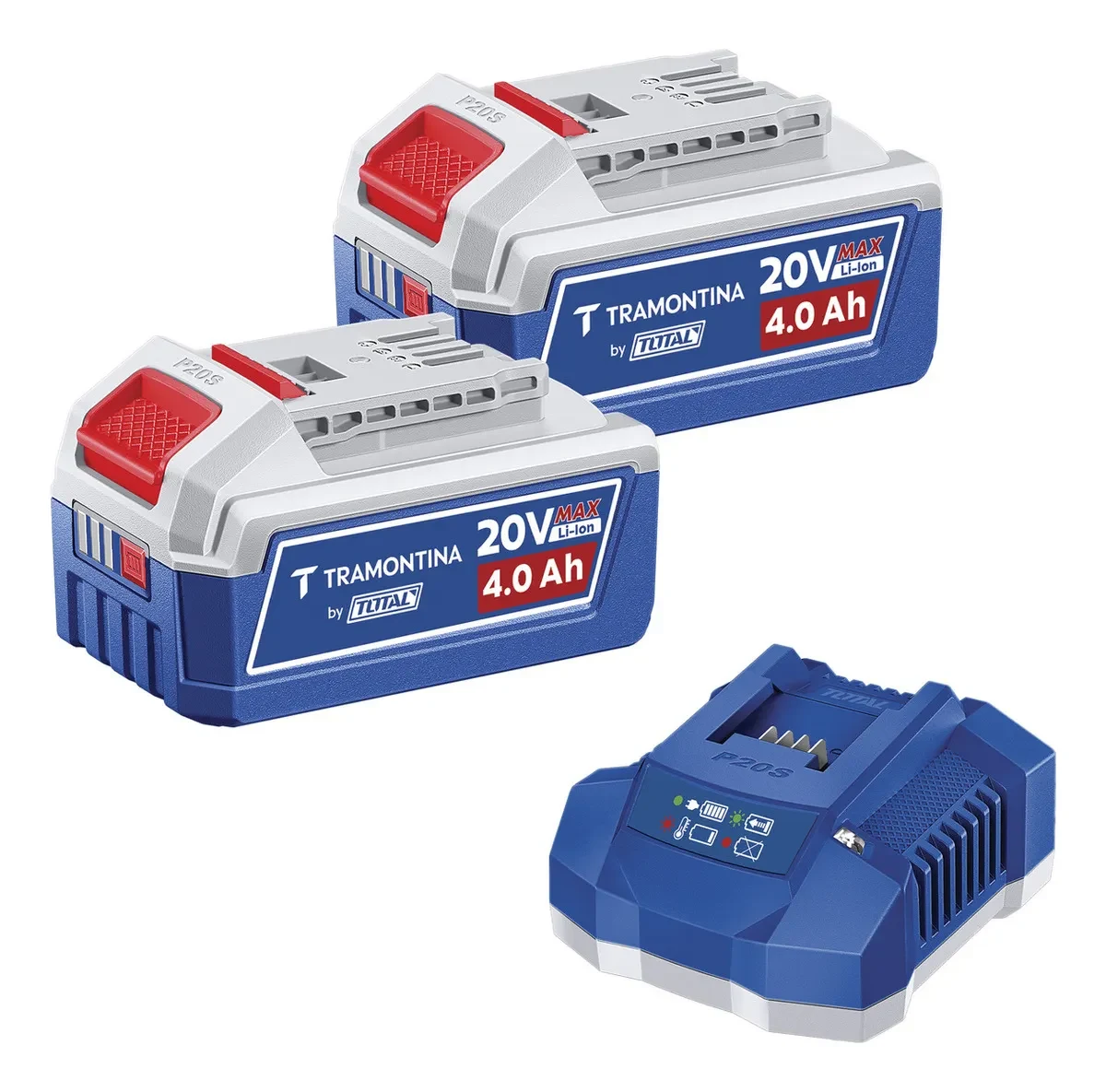 Kit Bateria 20V 4.0Ah e Carregador Rápido Tramontina by Total