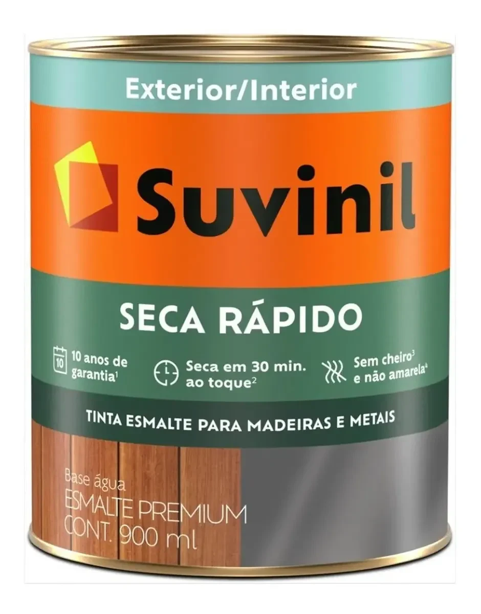 Esmalte Suvinil Seca Rápido Base Água Premium Brilhante