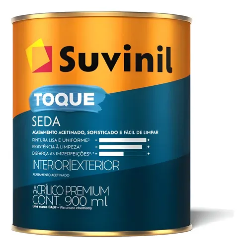 Tinta Suvinil Toque de Seda Acrílica Premium Acetinada
